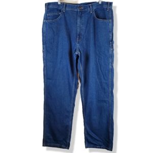 Mens Berne Heavy Duty Carpenter Blue Denim Jeans Pants Size 40x32 Straight leg